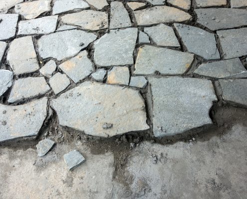 Flagstone Installation Process