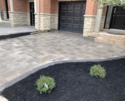 completed driveway project