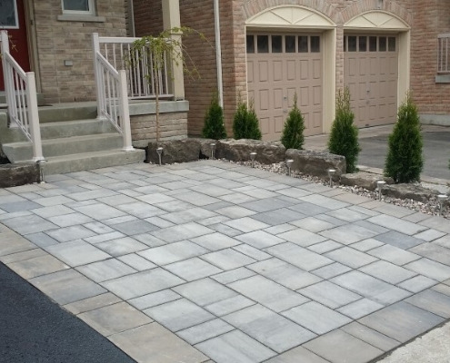 modern driveway