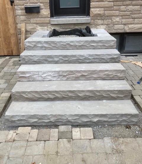 stone step installation