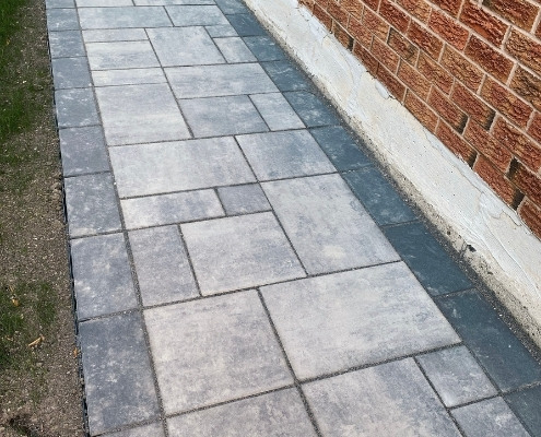 Image depicts an interlocking walkway that was recently done by AHS.