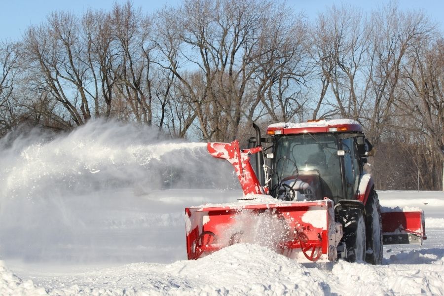 Commercial snow removal truck.