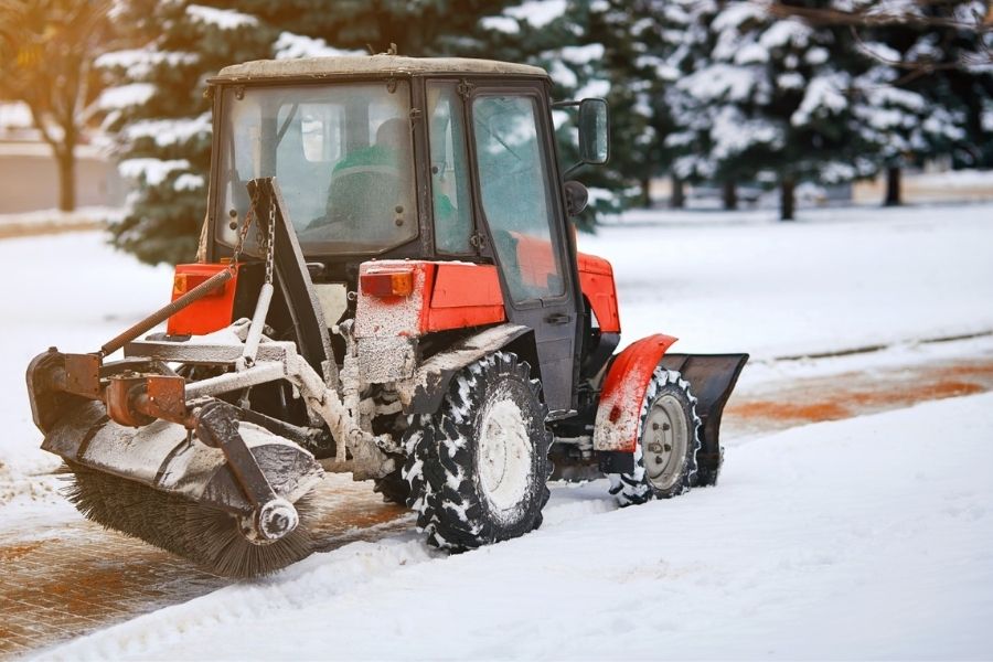 Commercial snow removal truck.