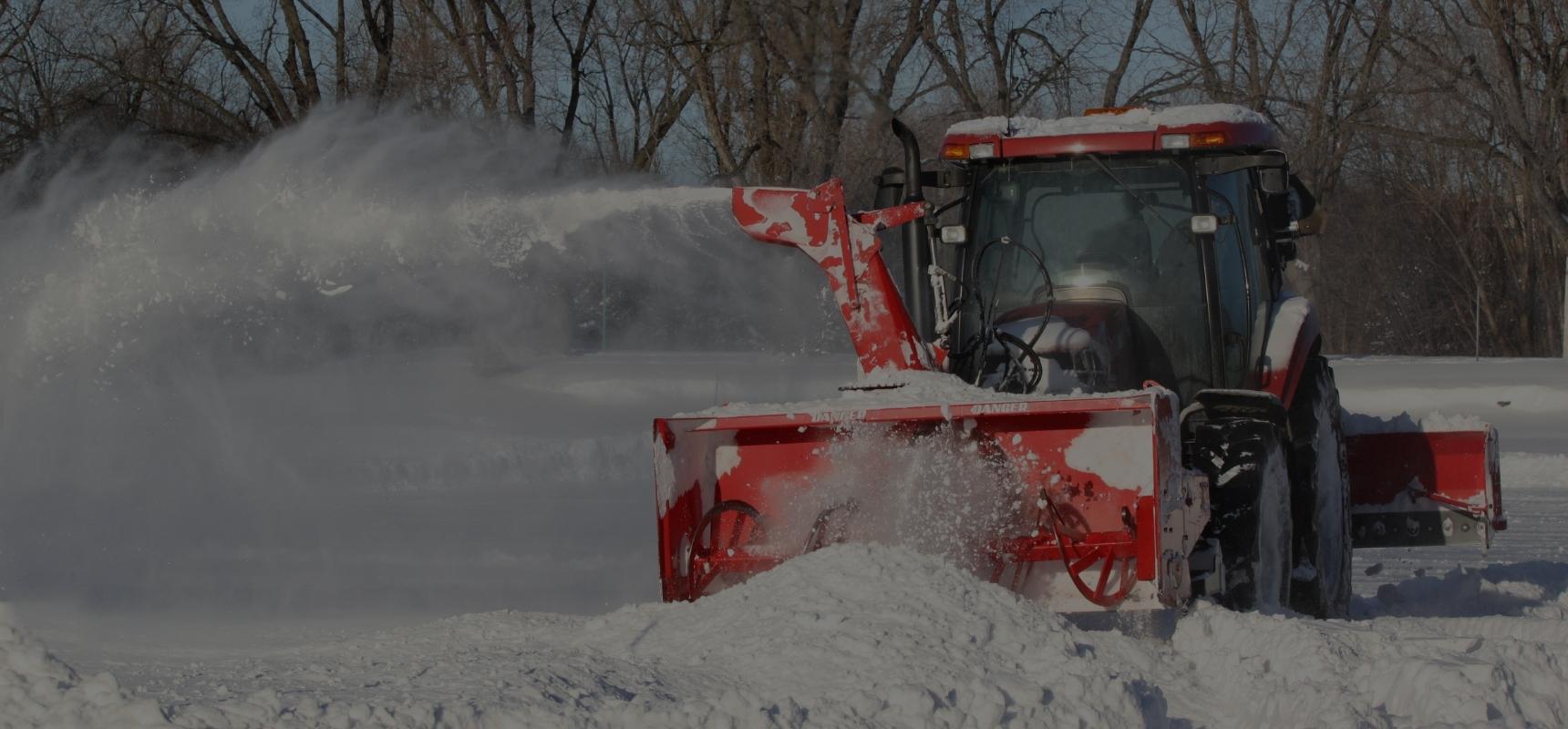 Snow removal banner.