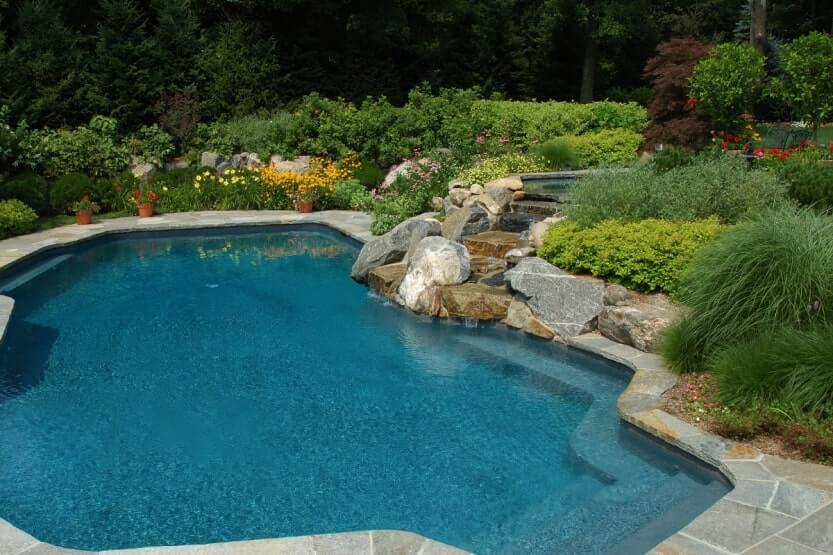 beautiful pool area