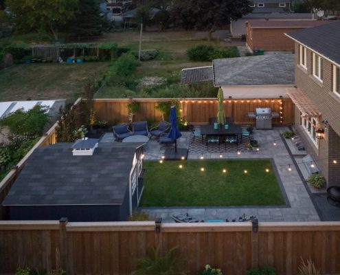 Backyard landscaping Mississauga project