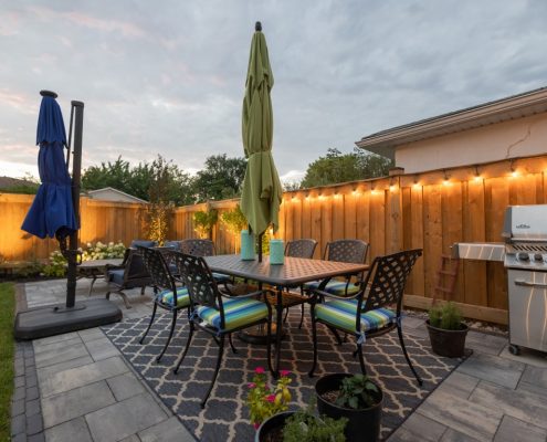 Backyard landscaping Mississauga project