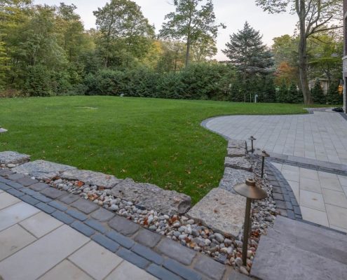 Residential landscaping project in Burlington.