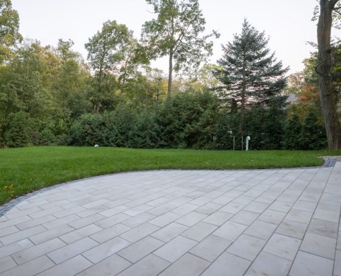 Residential landscaping project in Burlington.