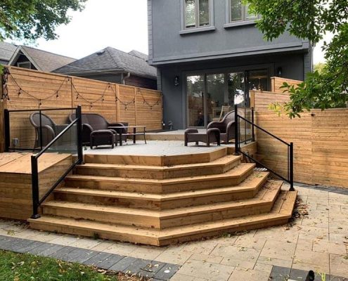 Custom Decks with Stairs Forest Hill