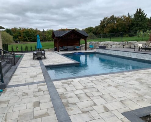 interlocking for backyard pool oshawa