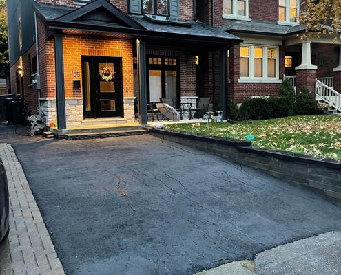 asphalt driveway extension