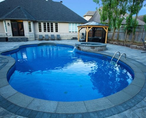big backyard Interlocking Pool