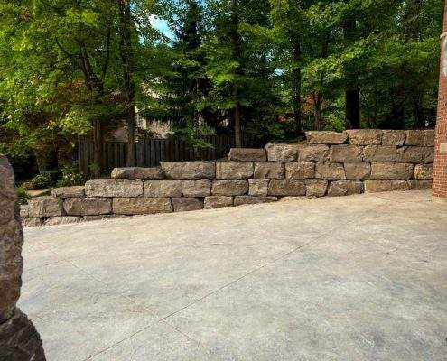 Breathtaking Custom Retaining Wall Steps Landscaping Project Lisgar stones