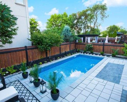 designer backyard pool interlocking sheridan homelands 1