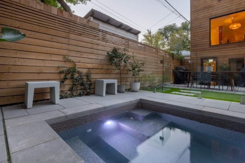 pool toronto interlocking stone modern