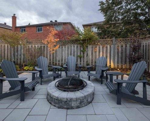 Patio Interlock with Fire Pit
