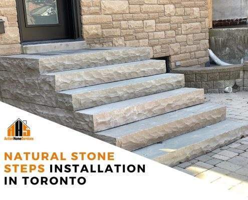 natural stone steps installation Toronto
