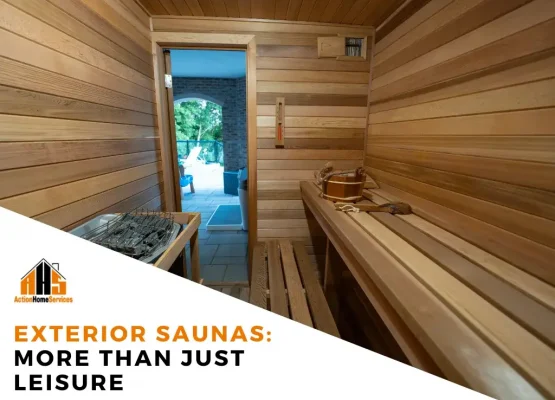 Exterior saunas