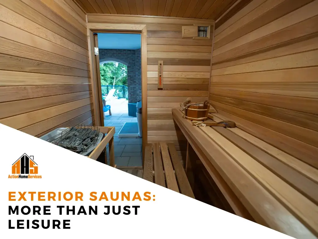 Exterior saunas