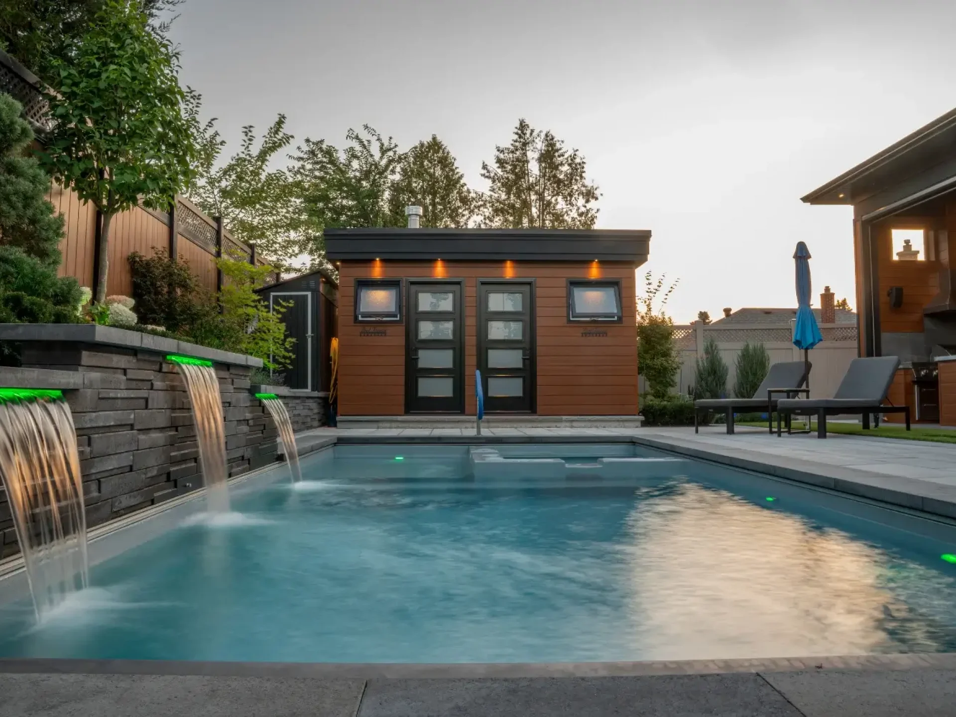 custom exterior sauna