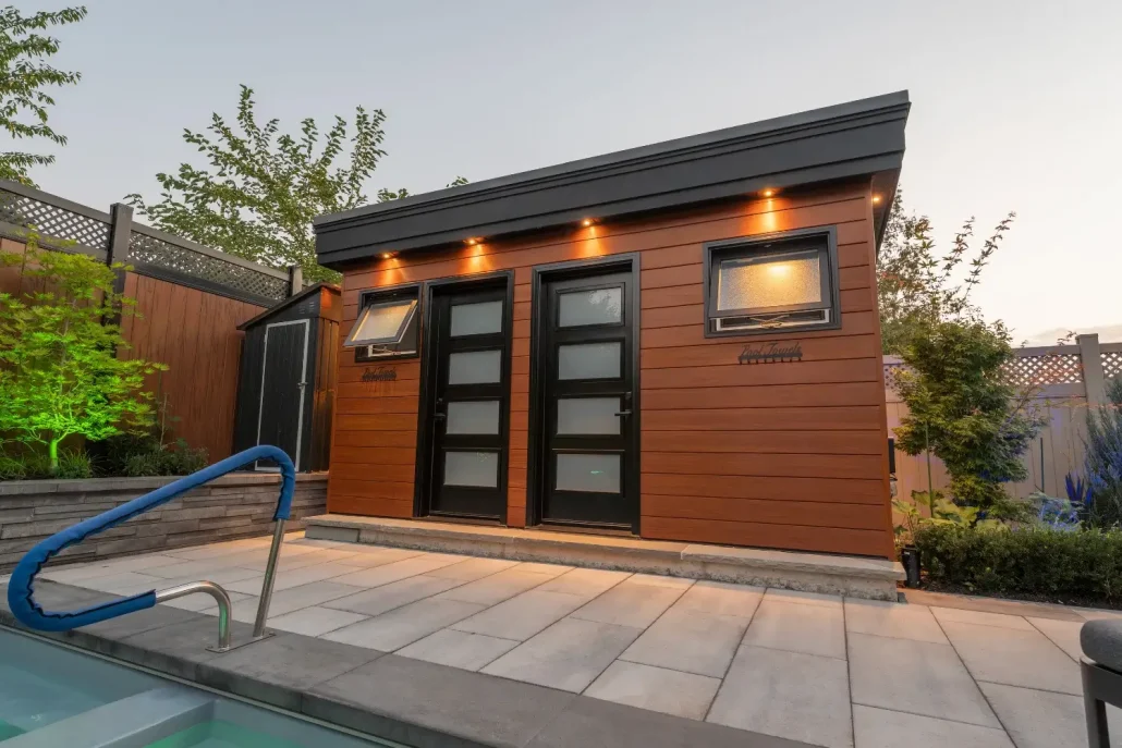 exterior sauna design and installation