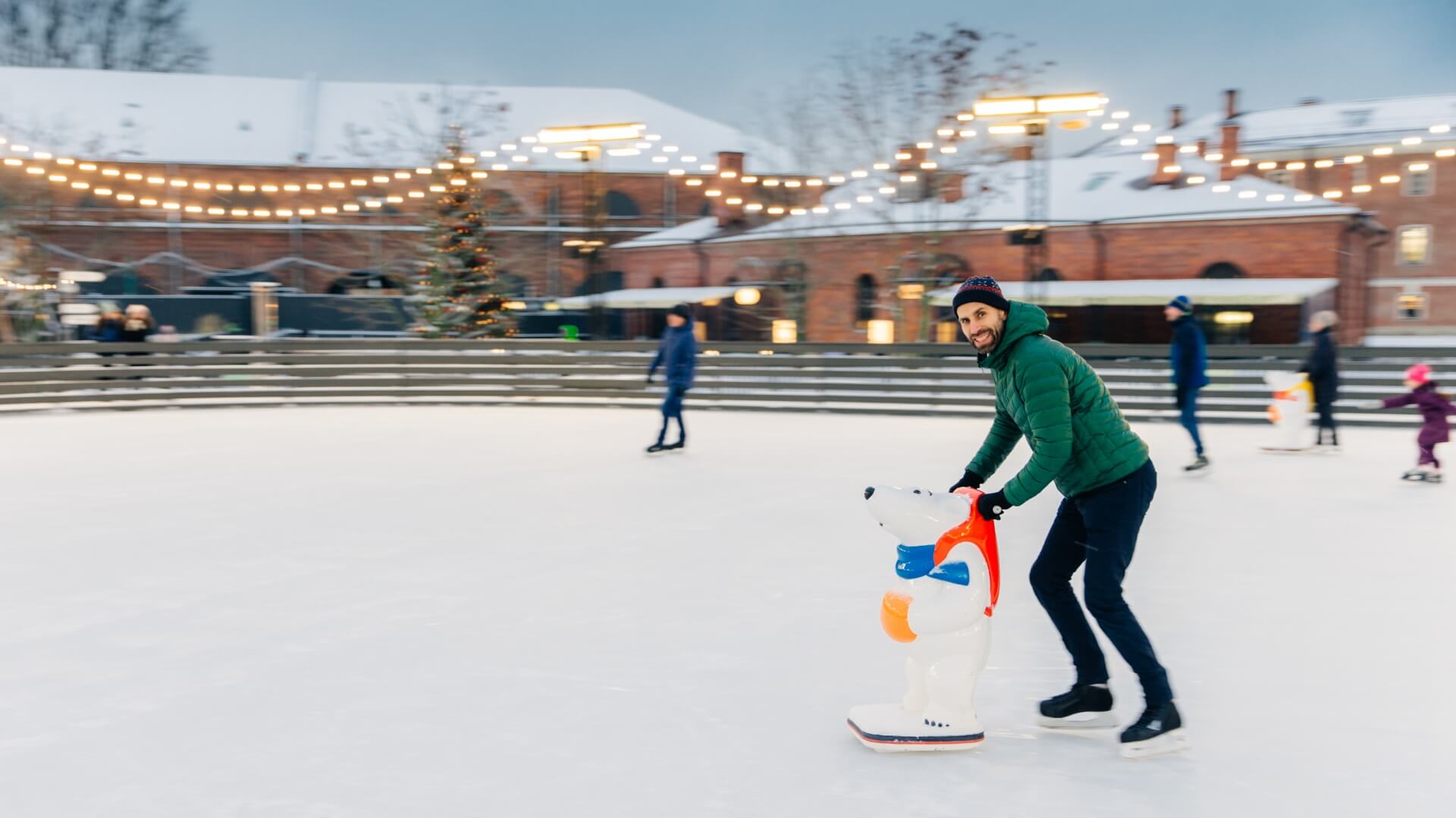 Skating ice rink