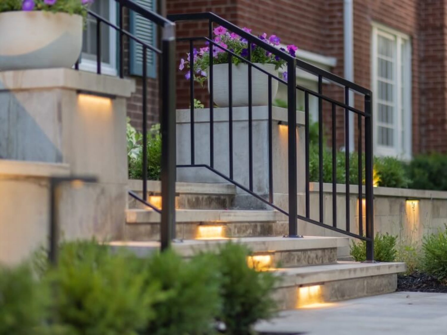 Metal railings