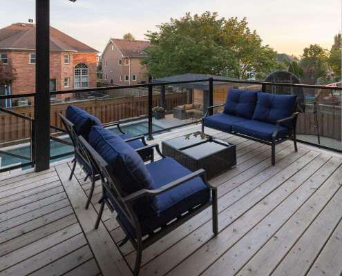 Wooden and composite decks in Bancroft