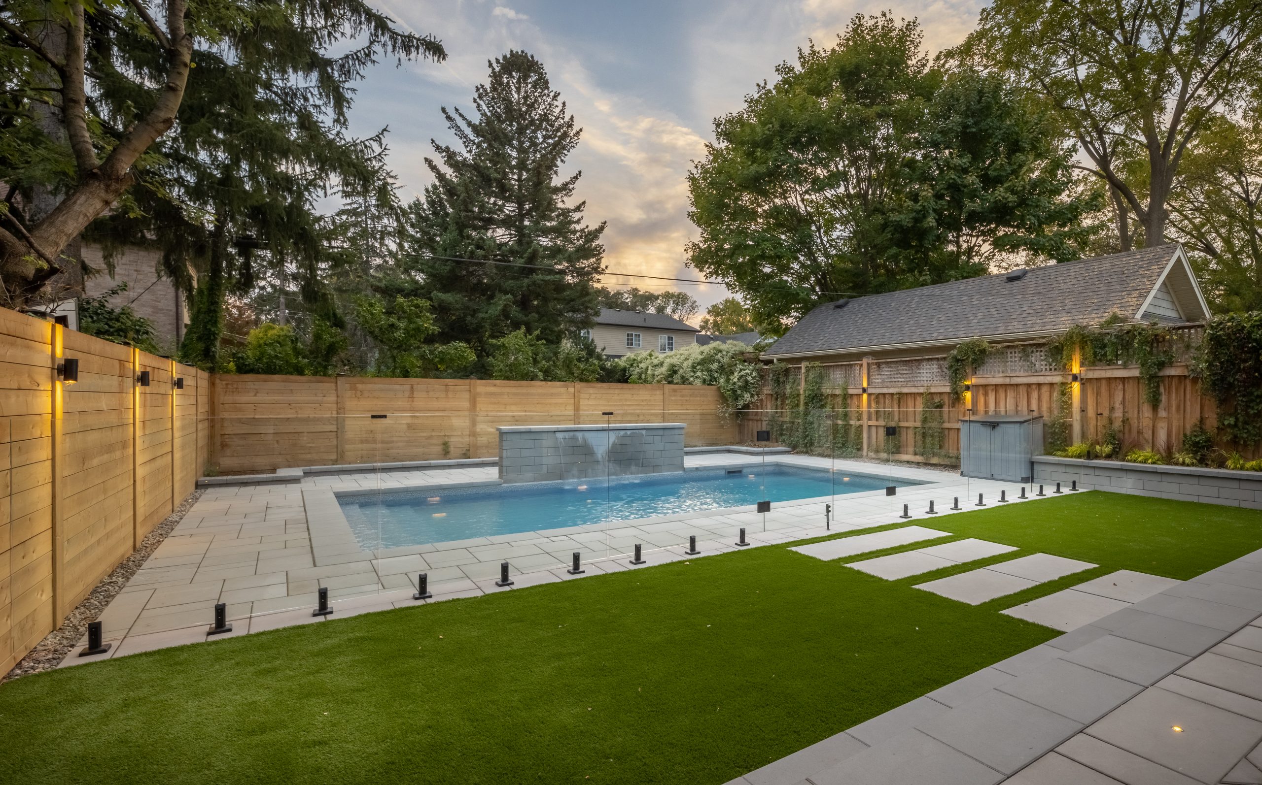 48 inch glass pool railing