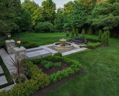 fountain and patio installation