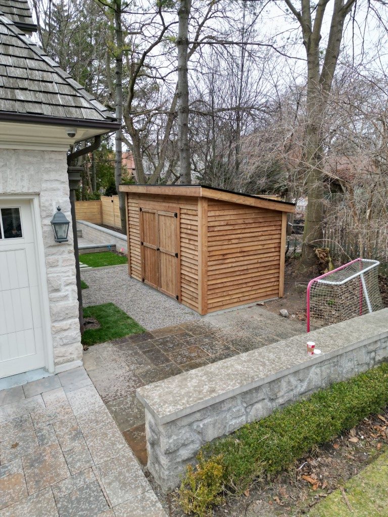 Beautiful Pressure-Treated Wooden Shed | Action Home Services | Project