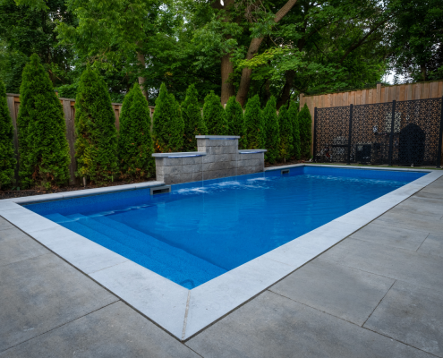 pool with integrated lighting