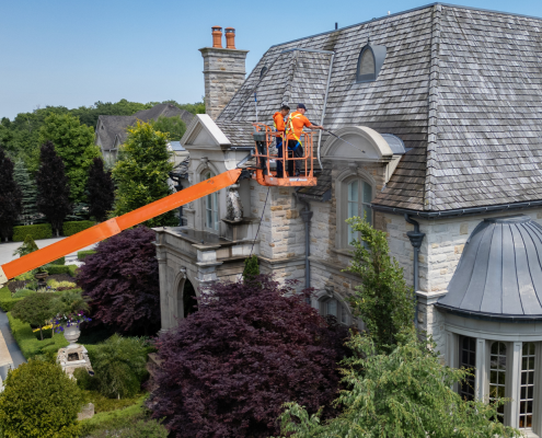 residential power washing driveways