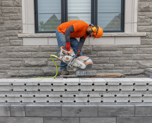 soil retention wall front yard toronto