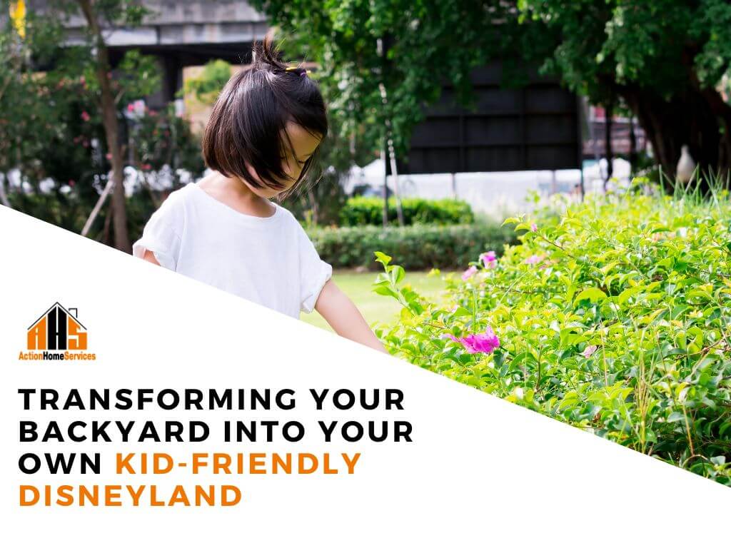 Transforming backyard into kid friendly Disneyland