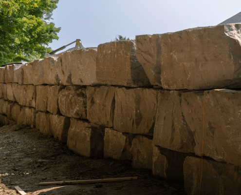 level stone wall toronto