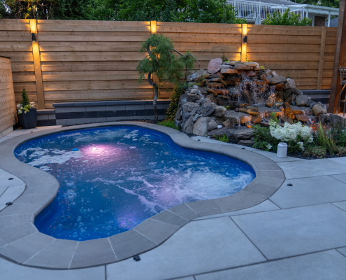 luxury pool design small spaces Mississauga