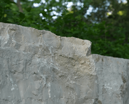 residential landscape stone wall