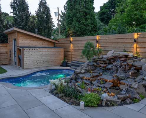 small space pool with lighting Mississauga