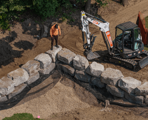 toronto armour stone wall