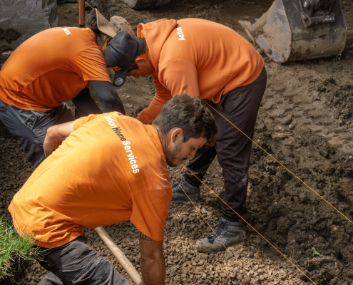 toronto level stone wall installation