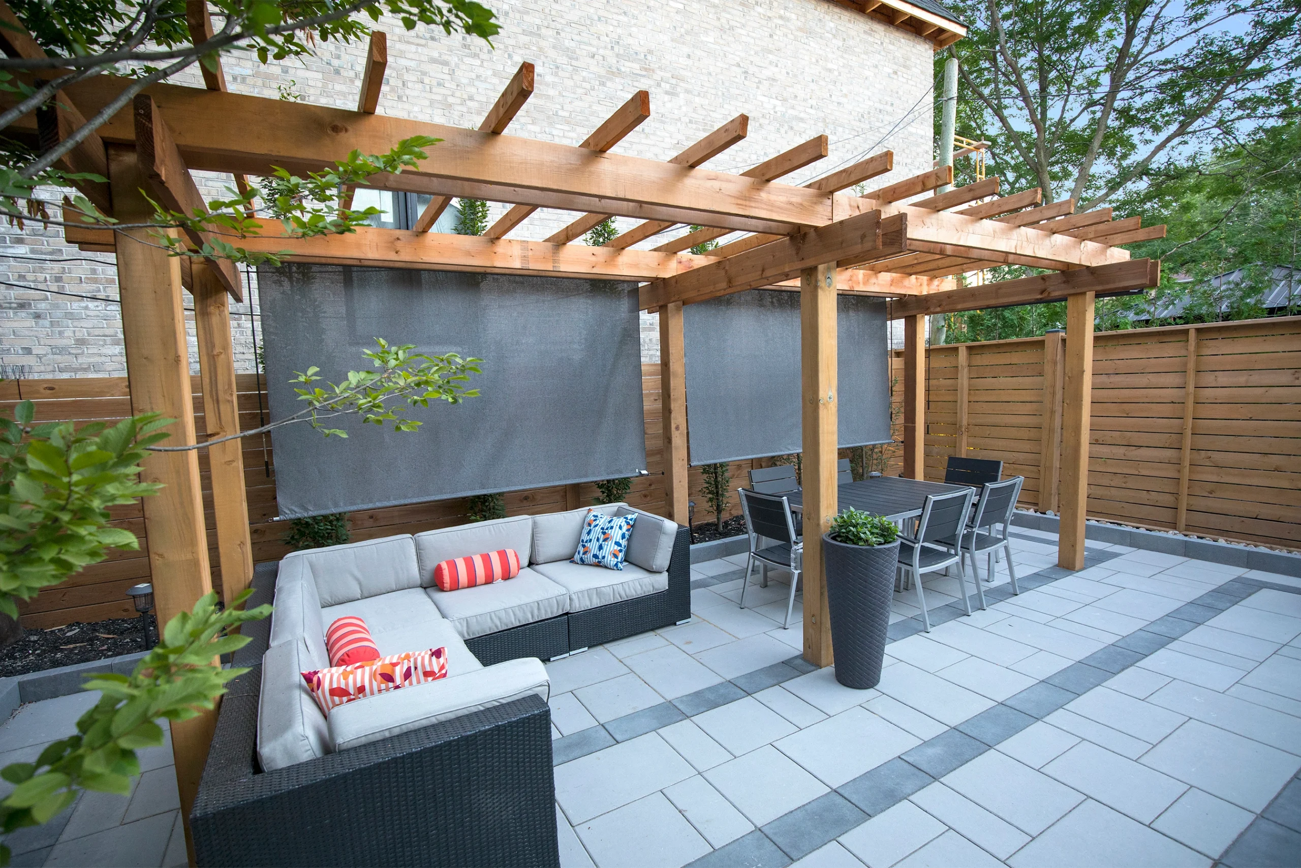 landscaping design with new pergola gazebo or cabana