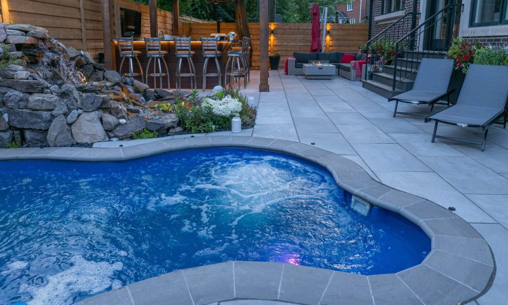 AHS backyard swimming pool