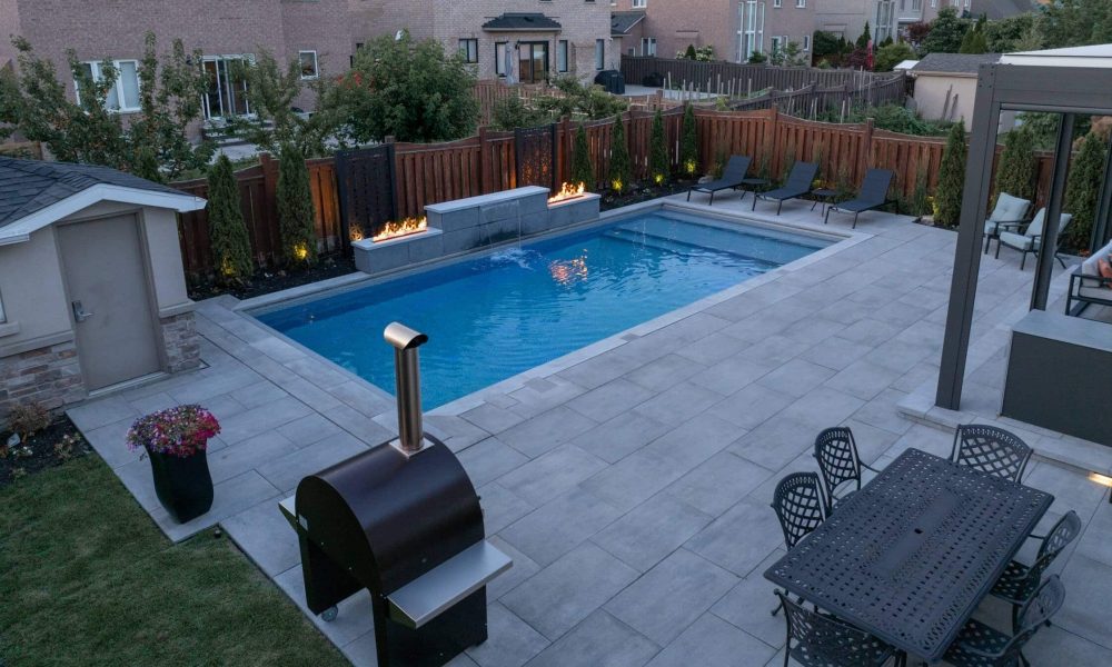 Inground pool installation