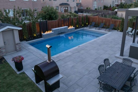 Inground pool installation