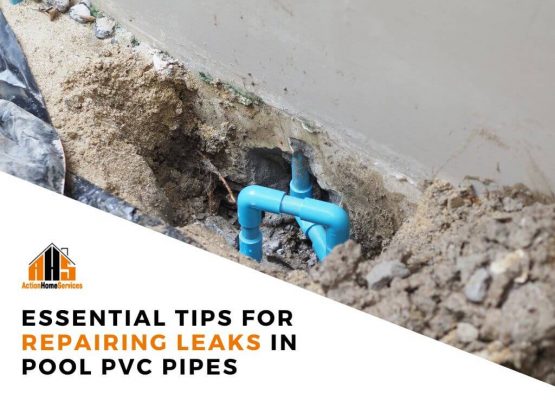 Repairing leaks in pool pvc pipes