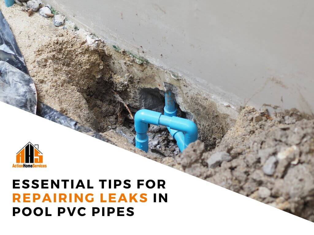 Repairing leaks in pool pvc pipes