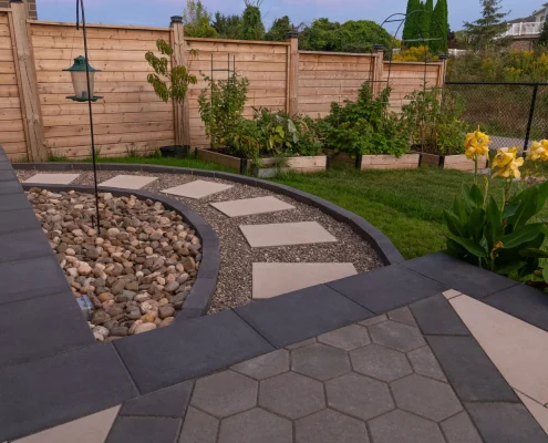 innovative stone patio design Vaughan