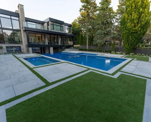 interlocking stone with grass seams